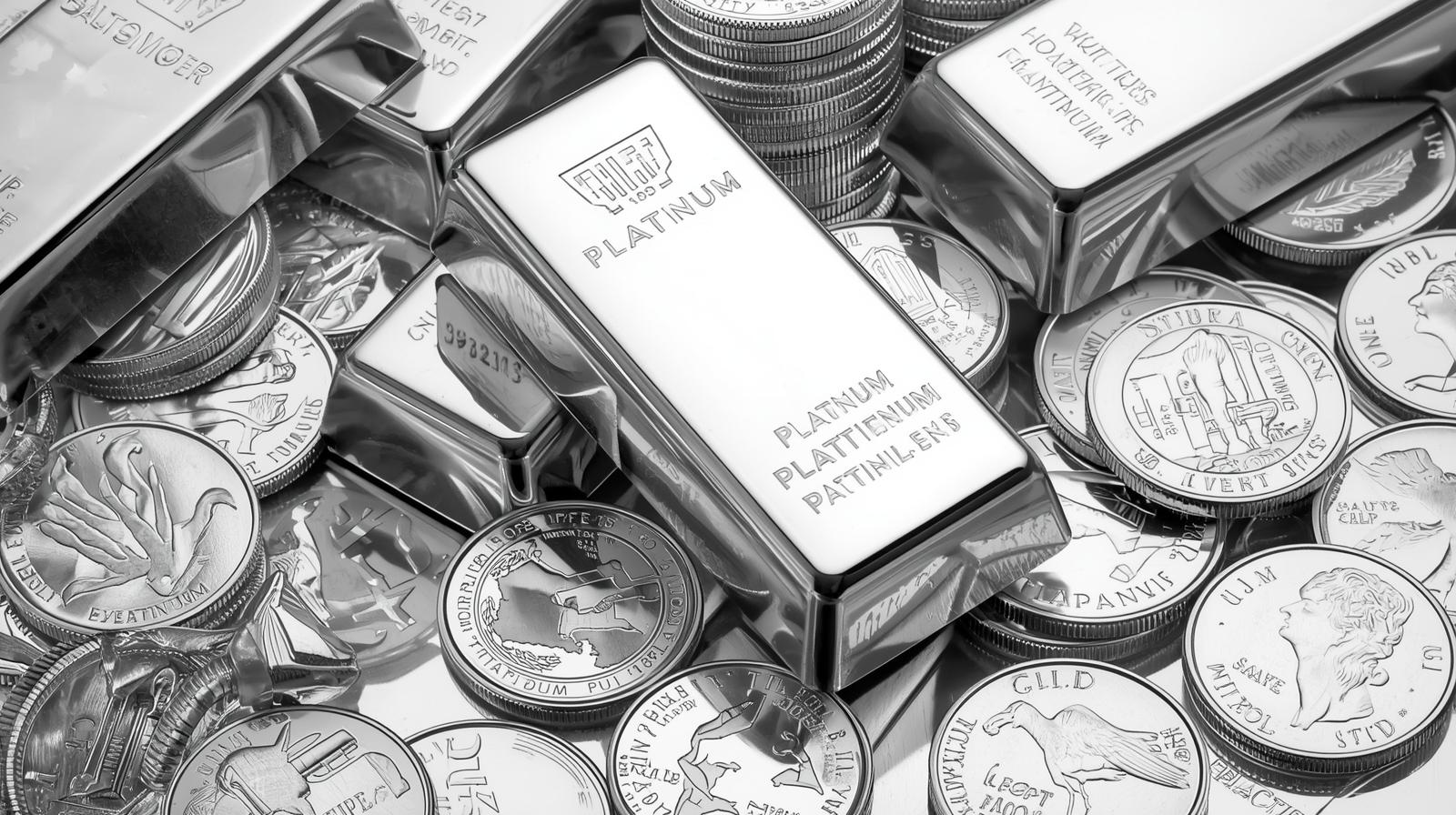 Platinum coins and bars